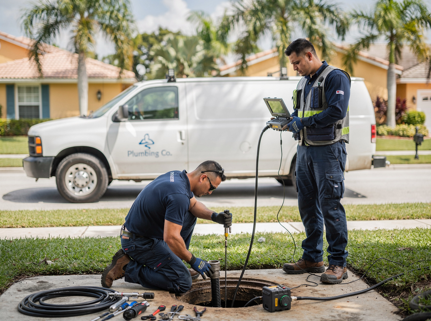 Sewer Line Repair in Wynmoor Village