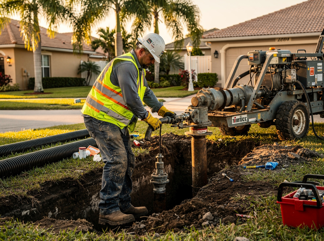 Sewer Pipe Bursting in Coconut Creek, FL